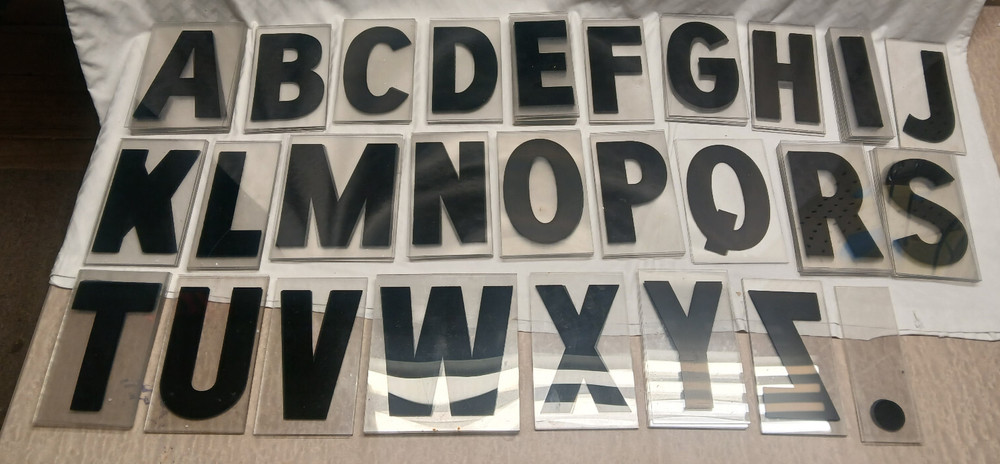Clear Plastic Letters Package