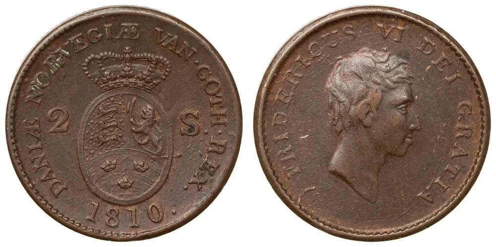 Denmark - 2 Skilling 1810 - Frederik VI
