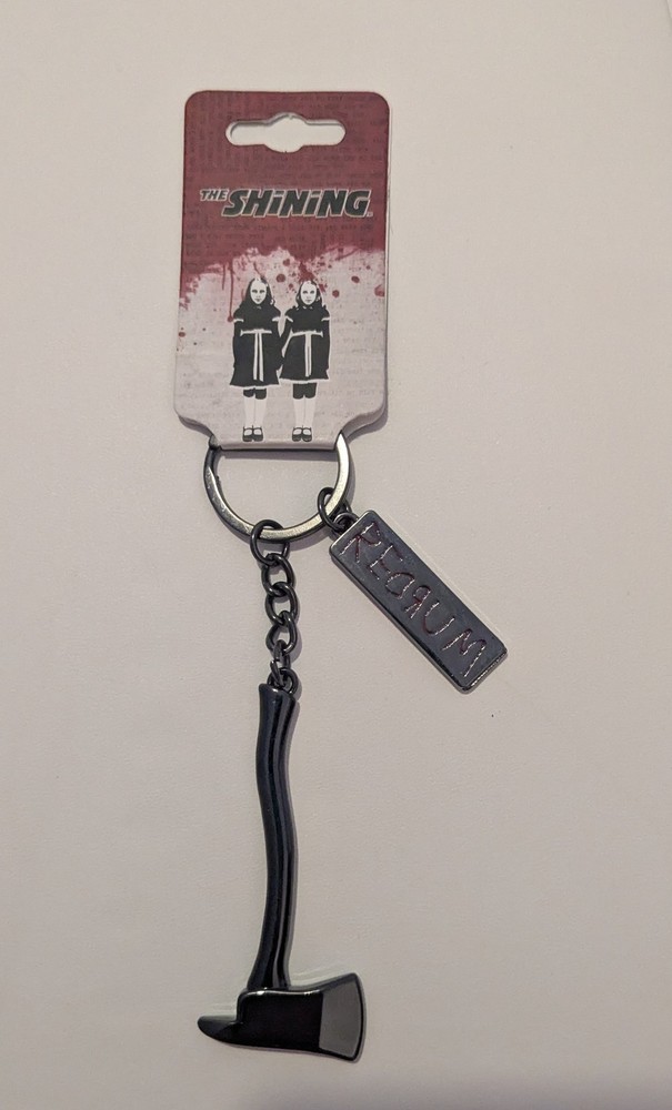 The Shining Axe Keychain Keyring with Redrum charm