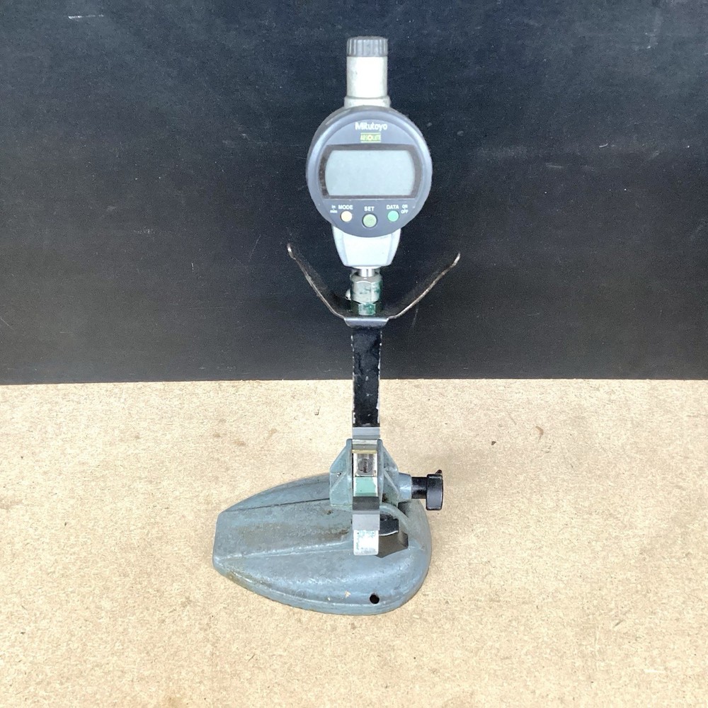 Mitutoyo Digimatic Indicator mounted on a comparator stand Model ID-C125EXB