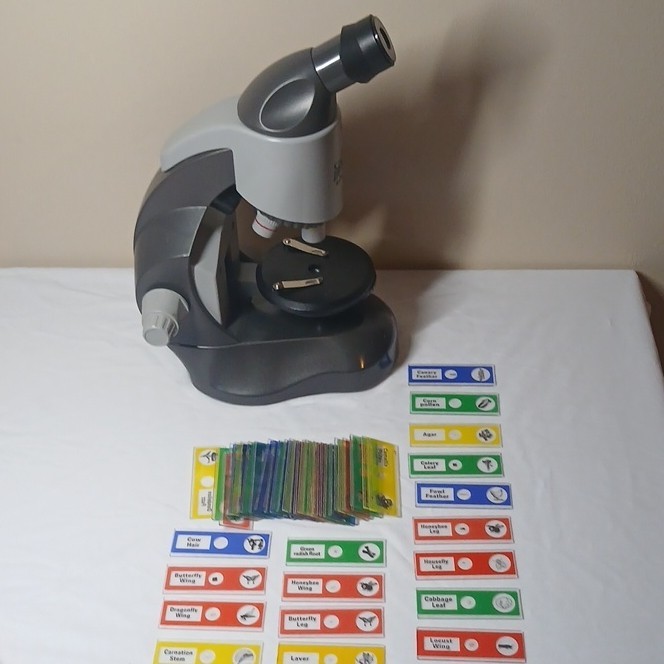 Edu-Science WF20X 40X Microscope with Prepared Slides Educational Science Set