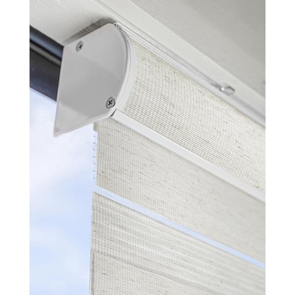 Chicology Cordless Light Filtering Dual Layer Zebra Roller Shade - Basic Natural