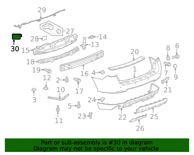 Genuine GM Side Obstacle Detection Control Module 84664805