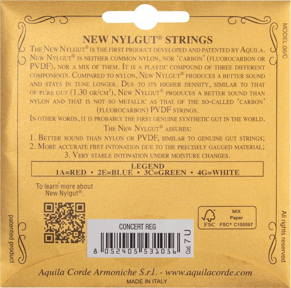 Aquila 7U Concert Ukulele Strings Set