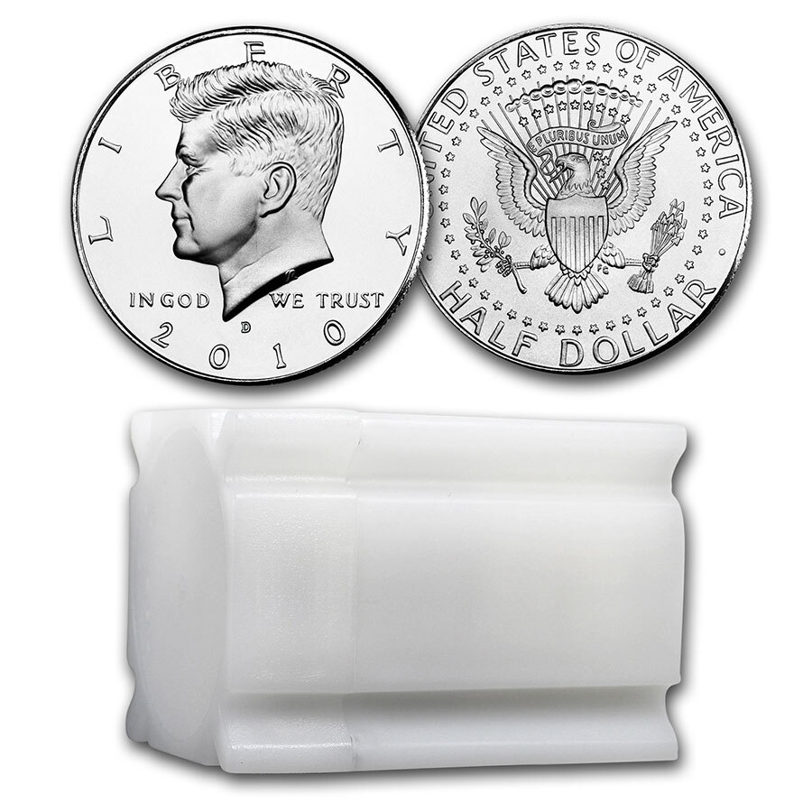 2010-D Kennedy Half Dollar 20-Coin Roll BU