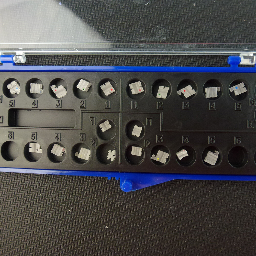 5PK Dental Ceramic Brackets Orthodontic Mini Clear Braces MBT/ROTH 022 345 Hooks