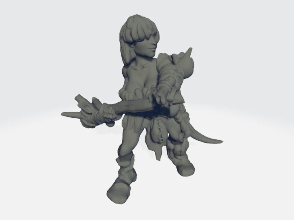 StoneAxe Miniatures - Fighter Lady