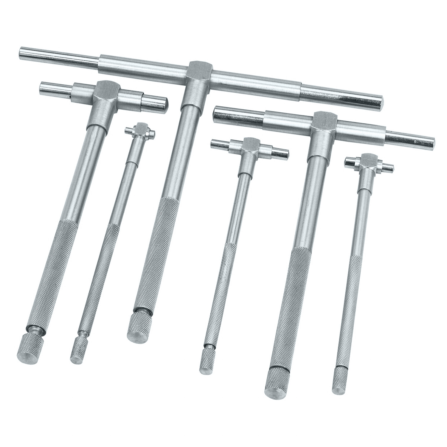 HFS(R) 6 Pc Precision Telescoping Gage Set 5/16" - 6" Range T-Bore Hole Gauges