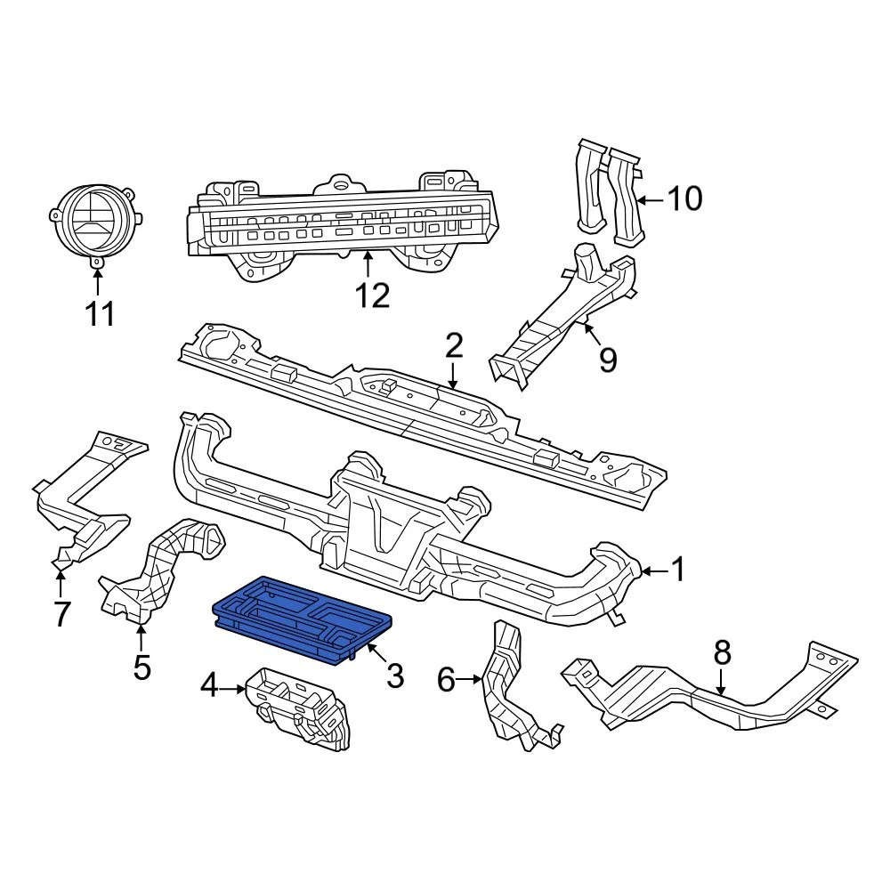 Jeep 68530294AA HVAC Duct Adapter