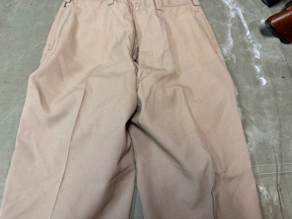 ORIGINAL WWII US ARMY OFFICER CLASS A "KHAKI" TROUSERS- SMALL 32 WAIST