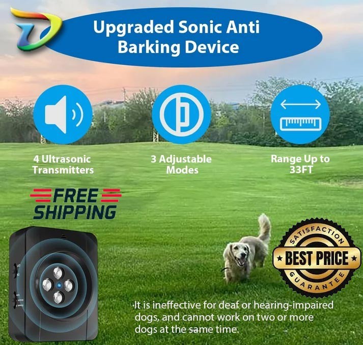 Anti Barking Device for Dogs, Auto Dog Bark Control Device Adjustable Level