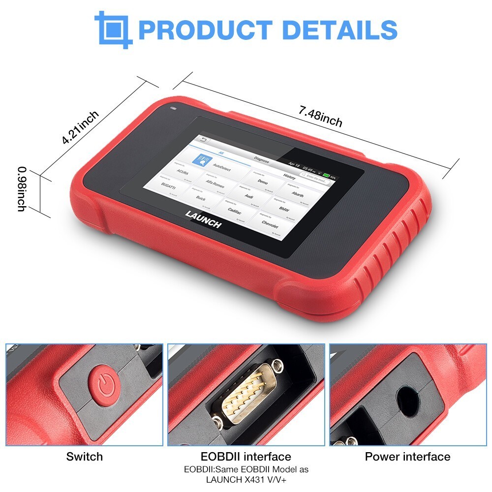 2026 LAUNCH CRP123E V3.0 OBD2 Scanner Diagnostic Tool ABS SRS Engine Code Reader
