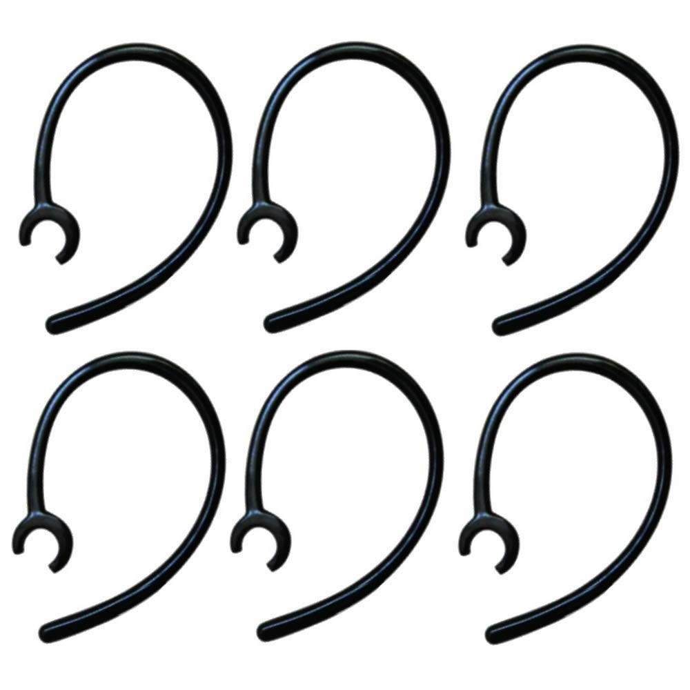 6 Pack 8mm Universal Replacement Ear Hooks for Wireless Bluetooth Headset