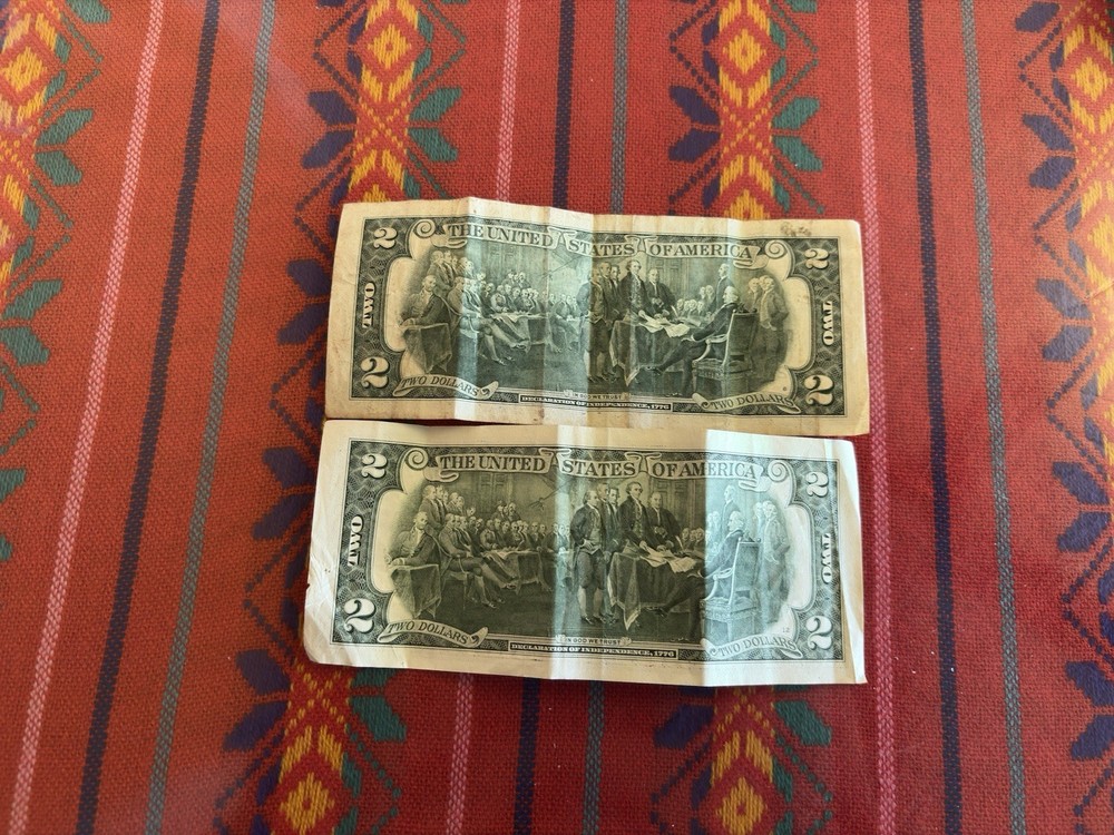 Thomas Jefferson $2 dollar bills