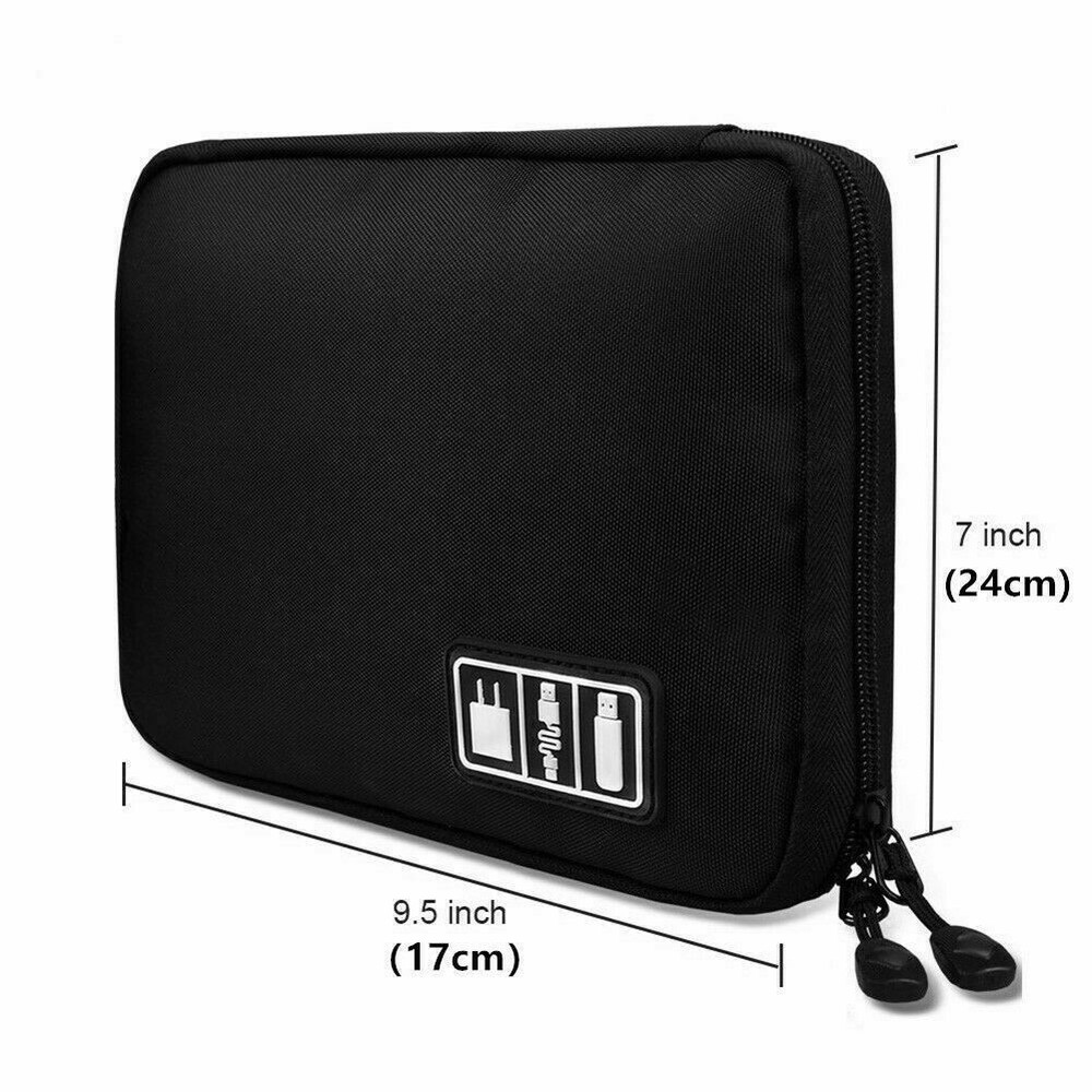 Universal Protective Travel Case for Small Electronics cable Accessories - NEW