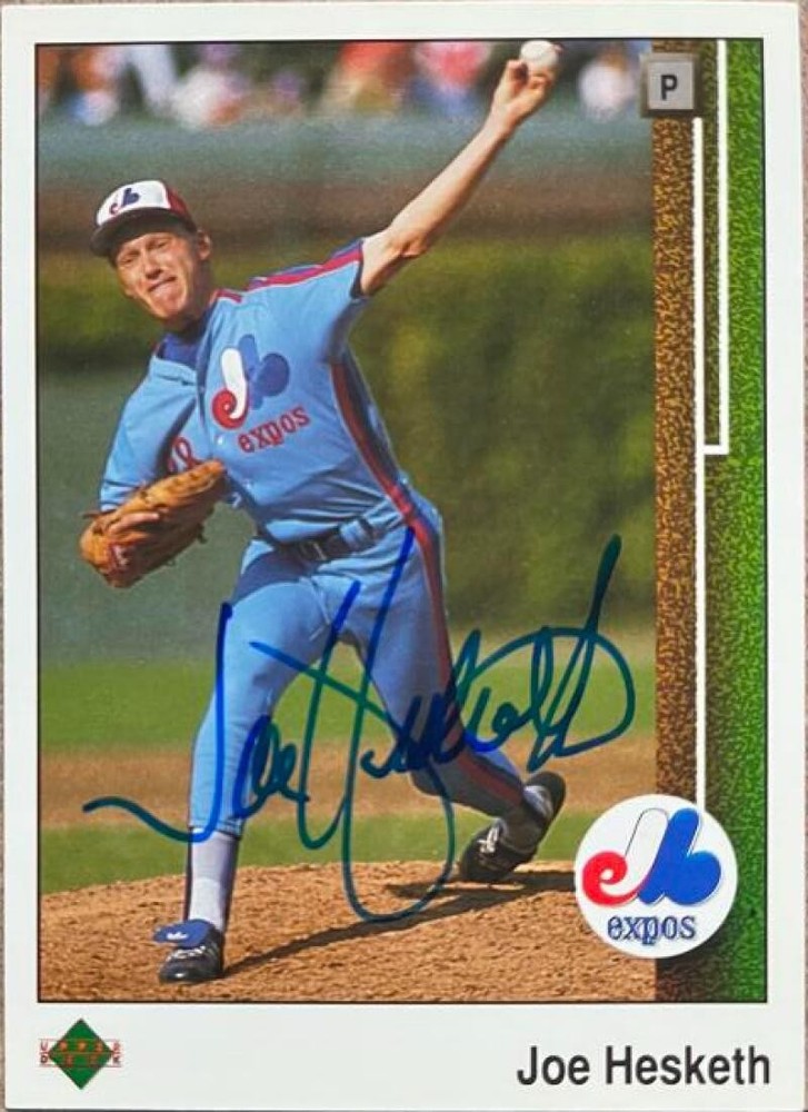 Joe Hesketh Autographed 1989 Upper Deck #60
