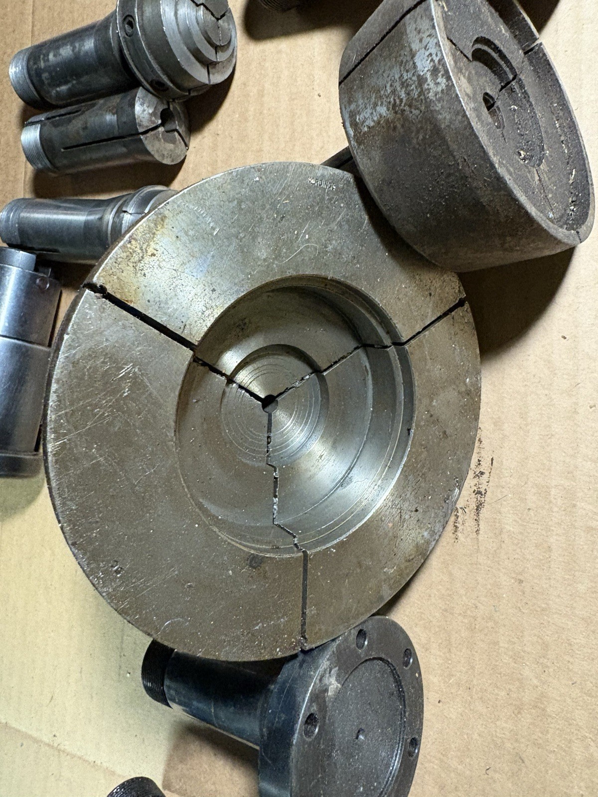 Lot of 5C Emergency and Expanding Collets and Fixture Hardinge others