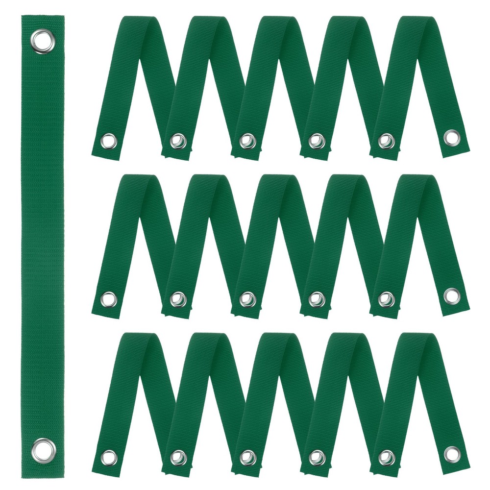 16-Pack Tree Support Straps,1.5 Inch x 15.7 Inch Leaning Tree(Grass Green)