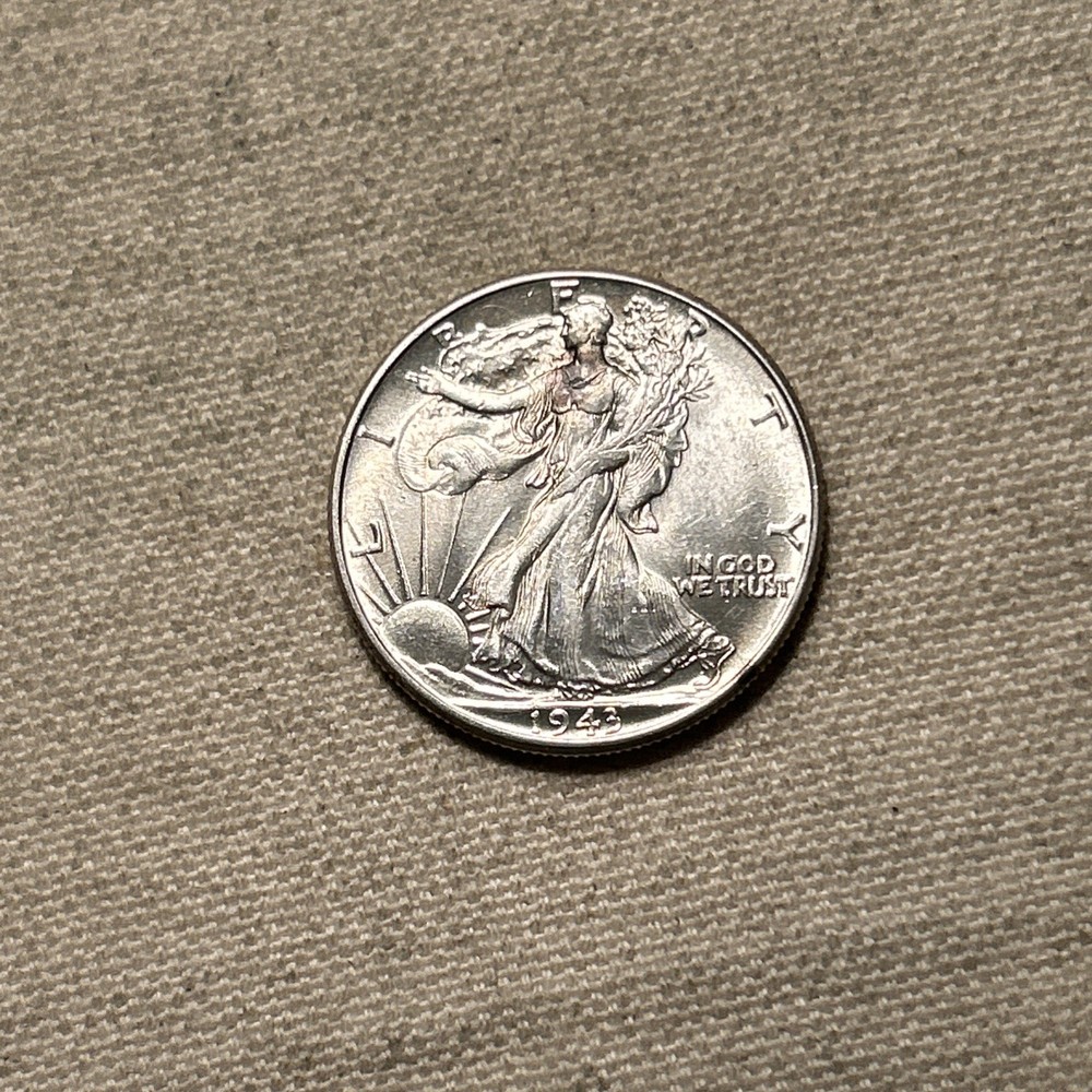 1943 Walking Liberty Half Dollar Gem BU++