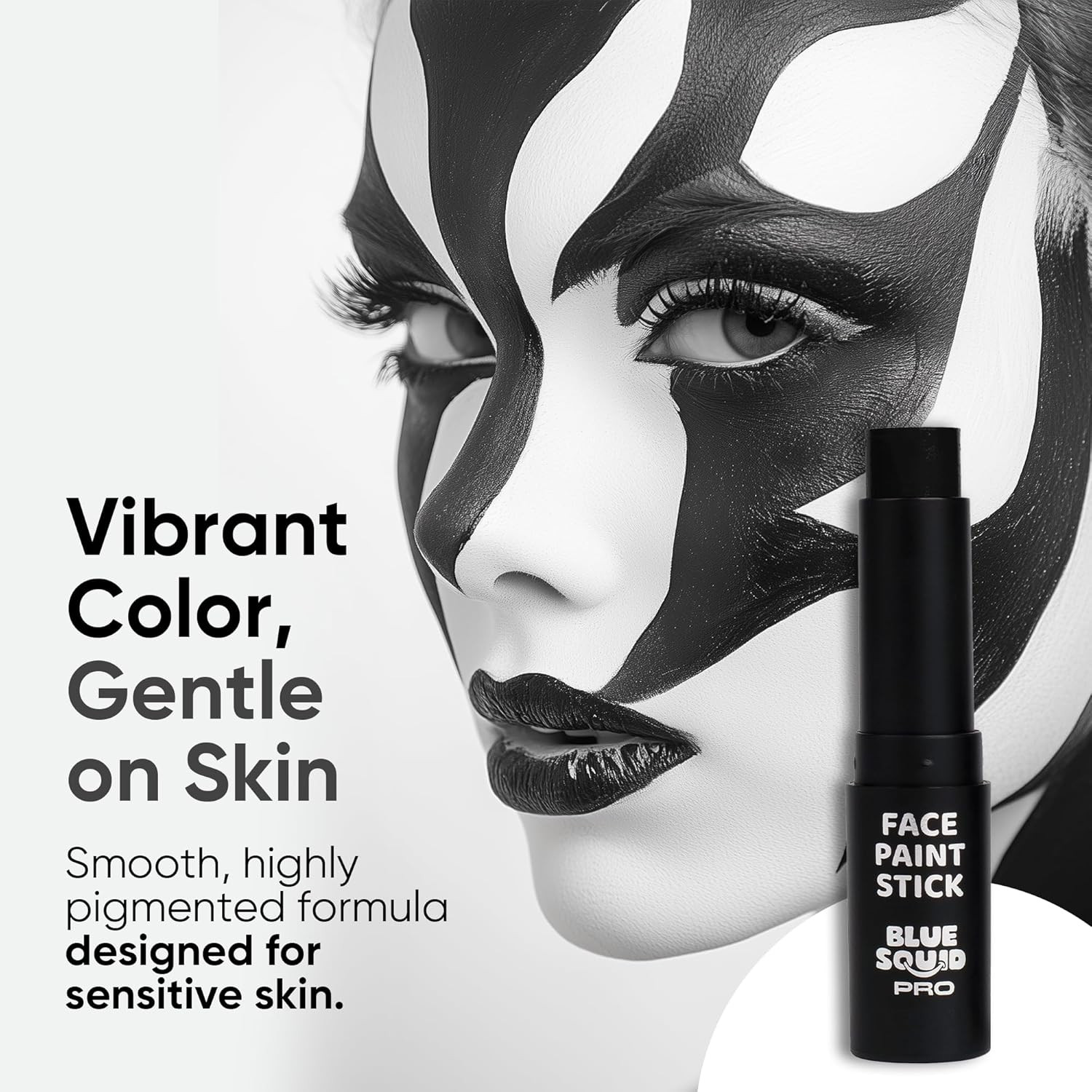 PRO Black Face Paint Stick - Waterproof Body Paint for Adults & Kids Eye Black B