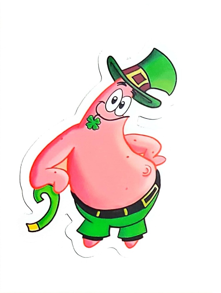 SpongeBob SquarePants Patrick Sandy Anime Manga Cartoon Water Resistant Sticker