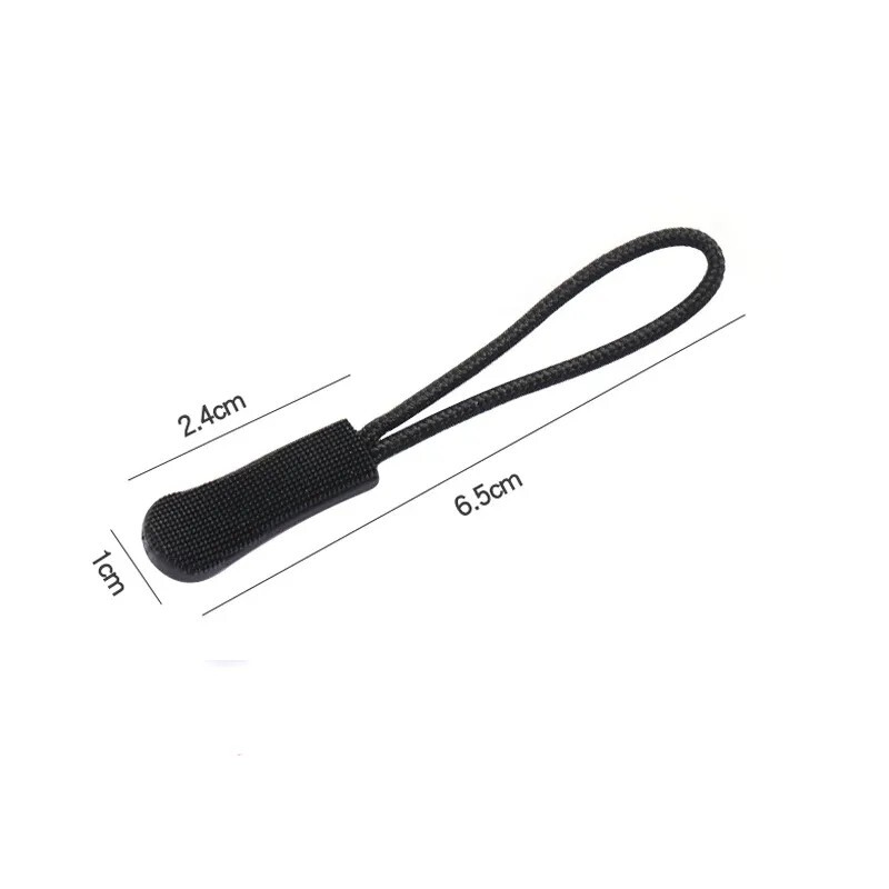 4PC Zipper Pull Puller End Fit Rope Tag Replacement Clip Broken Buckle Fixer Zip