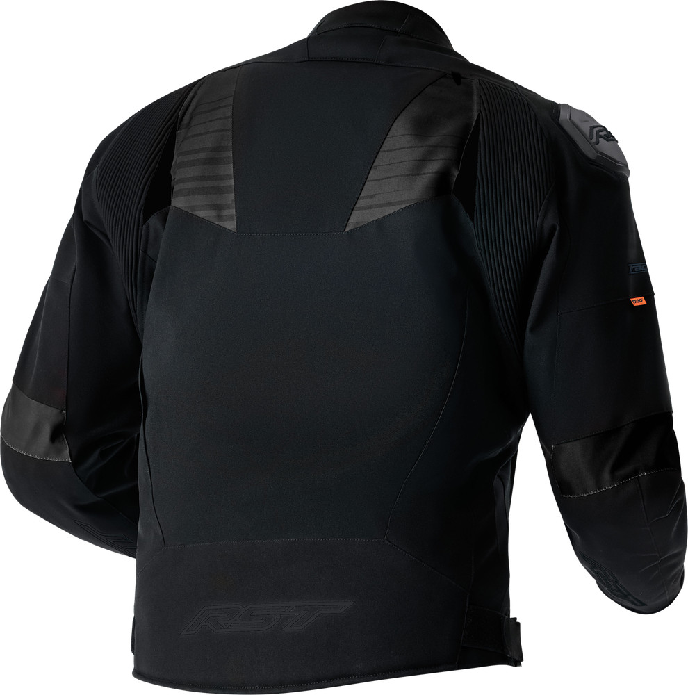RST 103640BLK-42 Tractech Evo D3o Black Textile Motorcycle Jacket, Medium