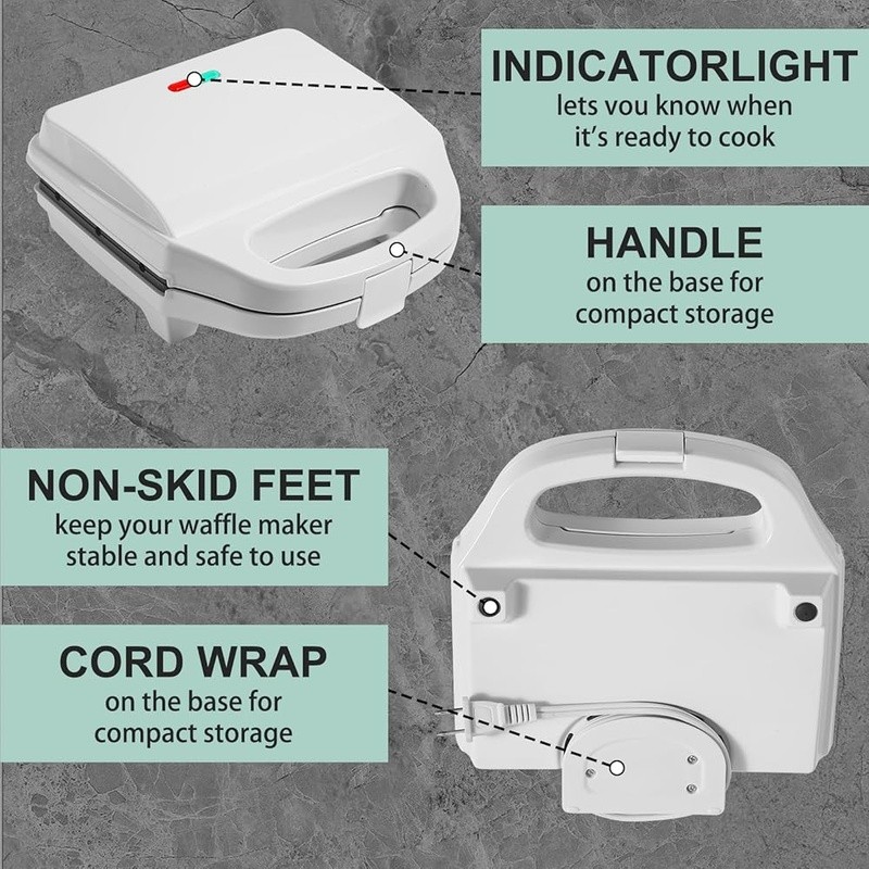 6 Corn Dog Maker W/ Automatic Temperature Control Non-Stick Plates Easy to Use