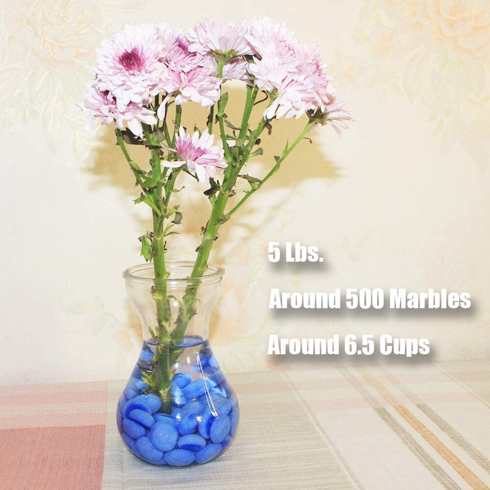 120 PC Glass Gems, Marbles, Pebbles