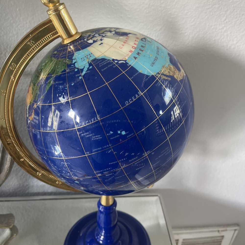Stunning Lapis 18 Gemstone Globe Globe