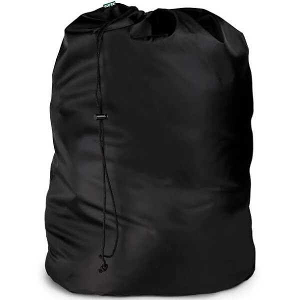 Jumbo Heavy Duty  Black  Laundry Bag Drawstring Closure 30x40
