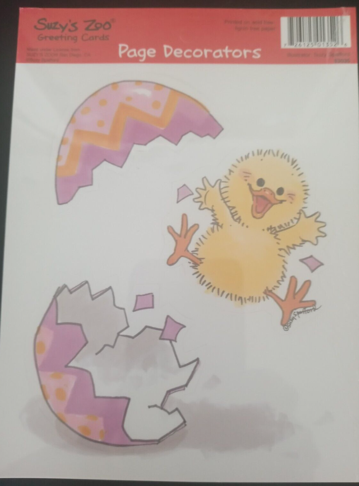 SUZY'S ZOO EASTER PAGE DECORATORS SCRAPBOOKING PUNCH OUTS #83035