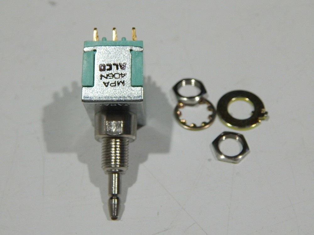 ALCO MPA406N 4PDT ON-ON PANEL MOUNT PUSH BUTTON SWITCH 6A 125V