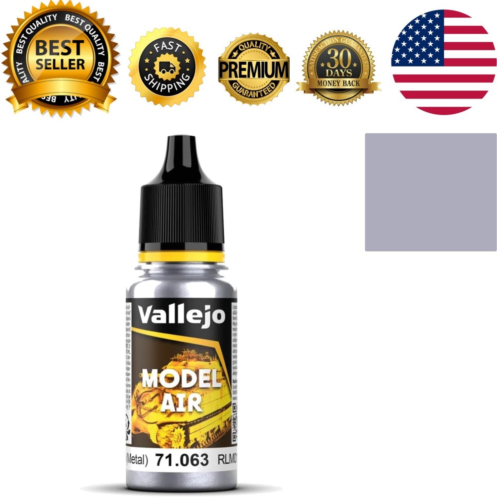 Lightfast 17ml Acrylic Silver Paint for Indoor Hobby Projects - Waterproof