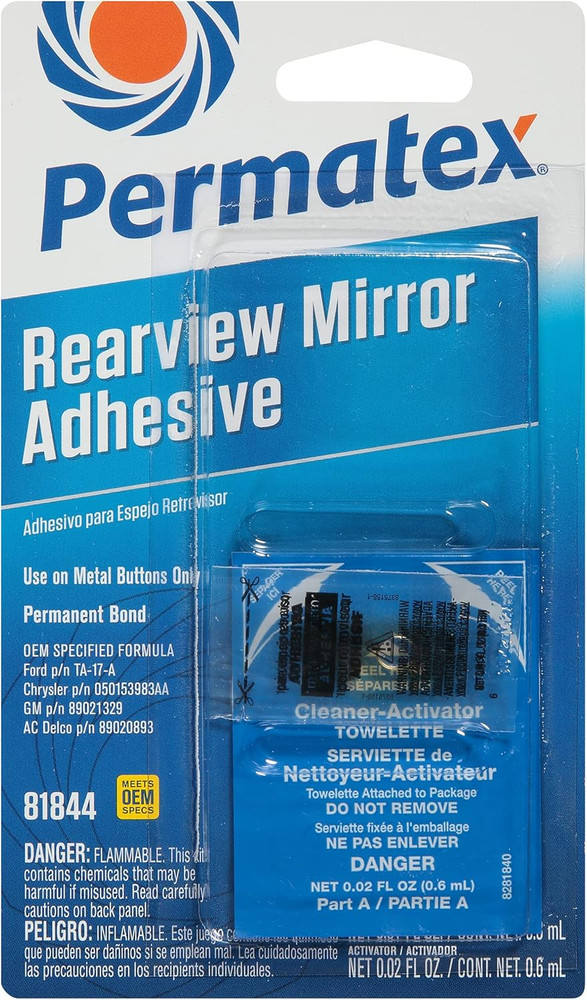Rearview Mirror Permanent Bond Adhesive Glue For Metal Button Windshield Mount