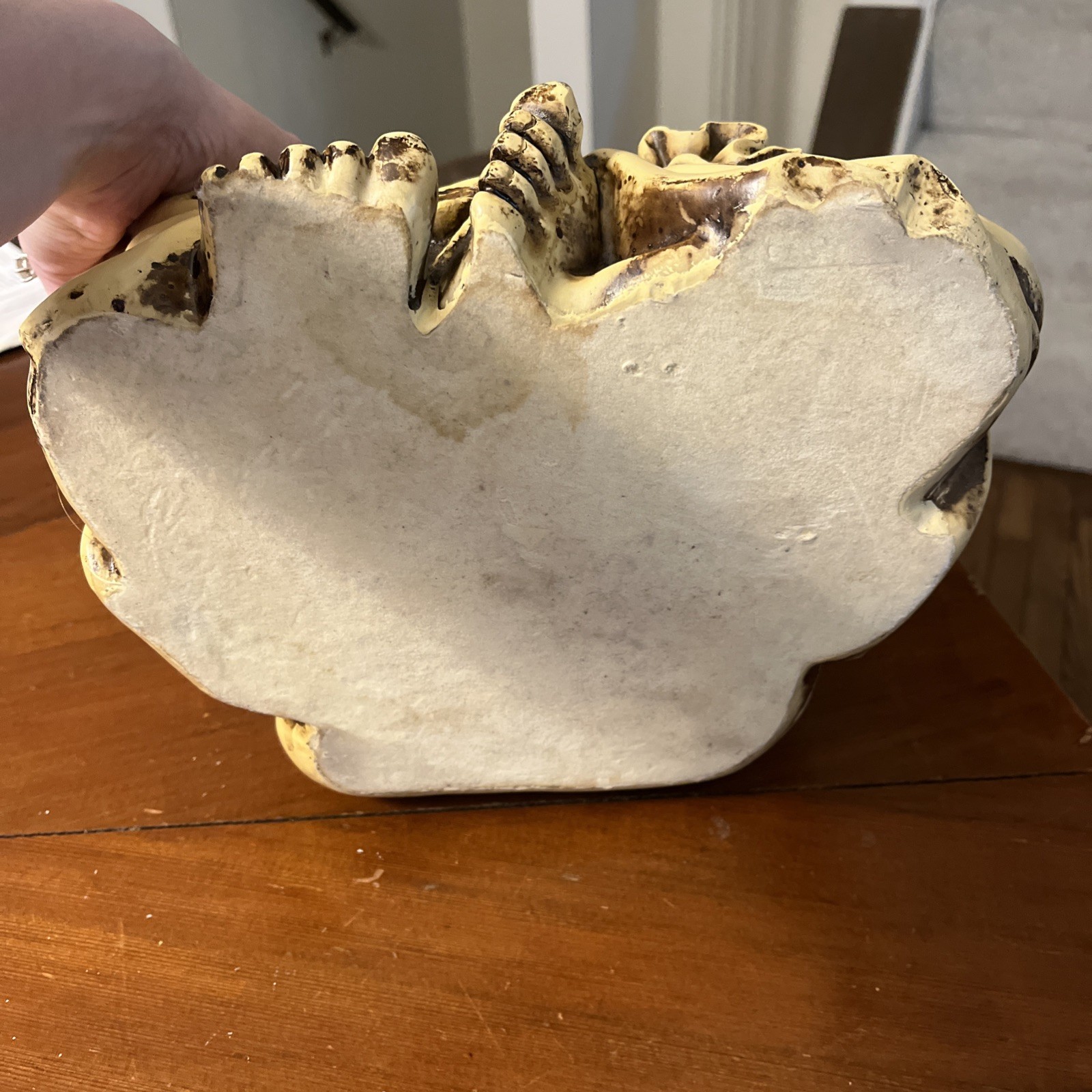 Vintage Laughing Buddha Happy Lucky Statue Large Resin MCM