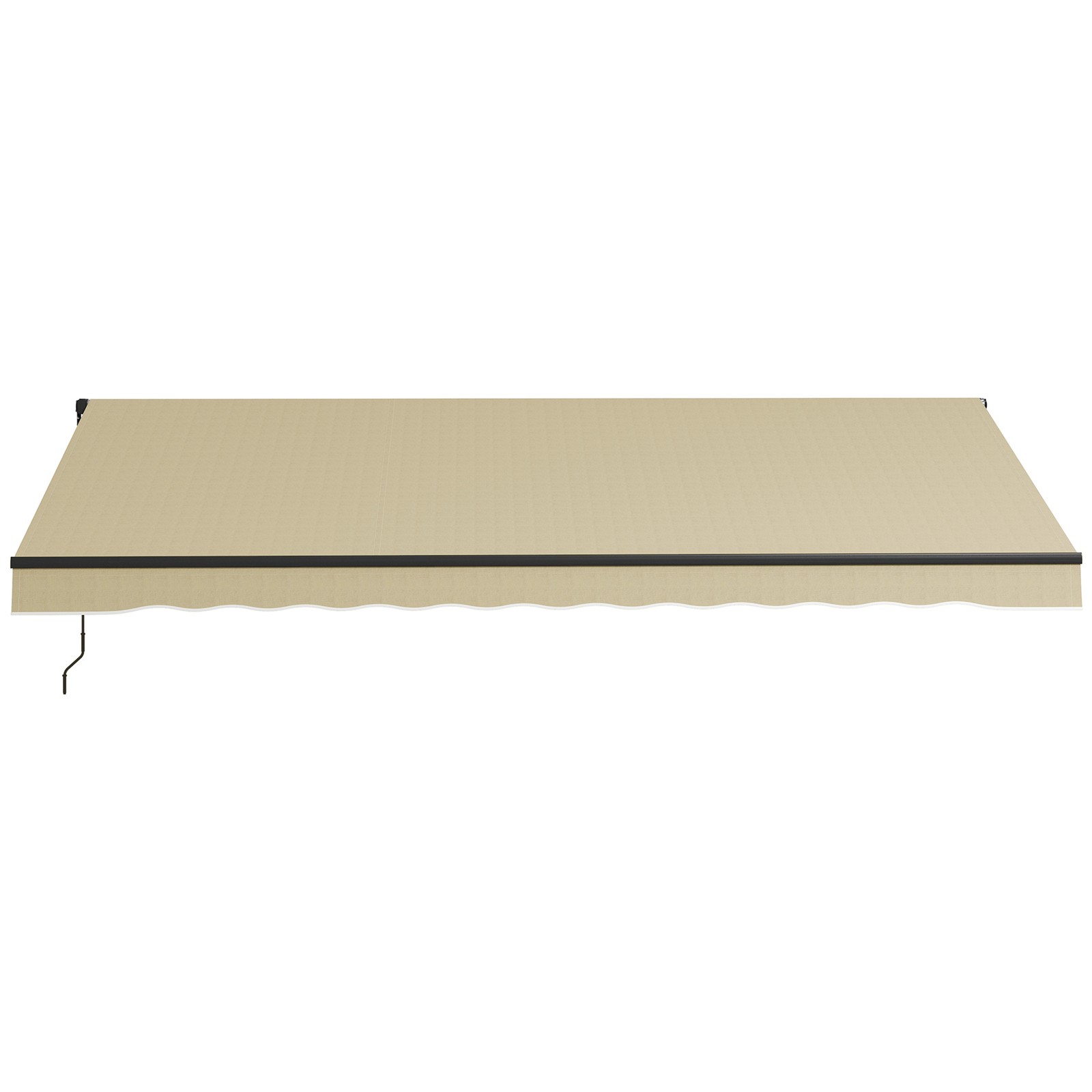 Outsunny 16' x 10' Patio Retractable Awning Sunshade Shelter, Beige