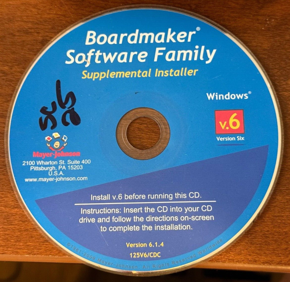BoardMaker Plus! V.6 Version 6 for Windows [CD-ROM] -SUPPLEMENTAL INSTALLER ONLY