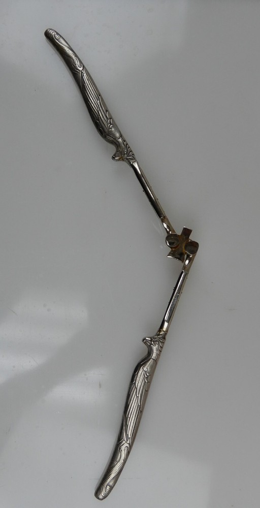 Stoeker Germany Nut Cracker Eagle Handles 1920 Chromed Steel Old kitchen Tool