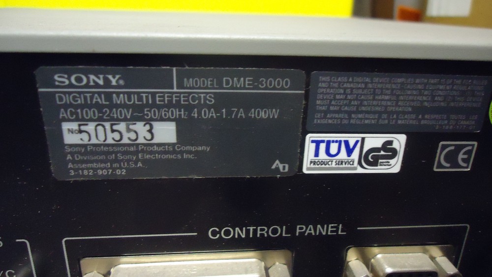 SONY DME-3000 digital multi effect