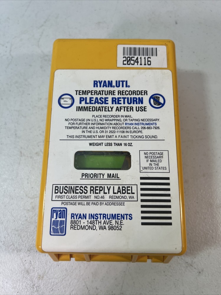 Ryan UTI Temperature Recorder Strip Chart Recorder