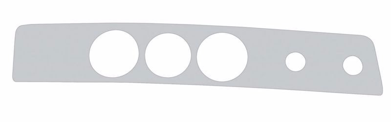 Stainless Steel A/C Gauge Dash Panel Trim