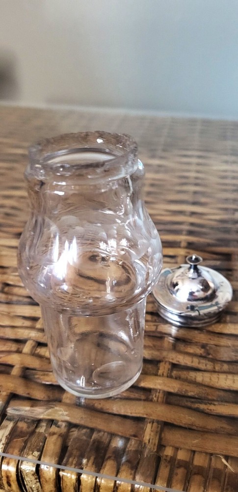 Victorian silver cruet set