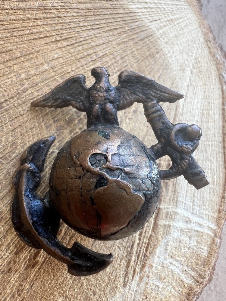 Pattern 1920 Service Enlisted Cap EGA Emblem USMC.