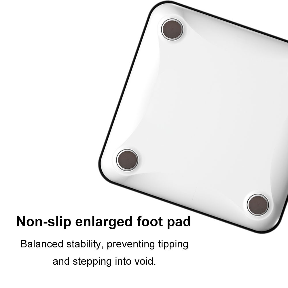 White 8 Electrode Full Body Sensor Body Composition Monitor Scale Weight BMI