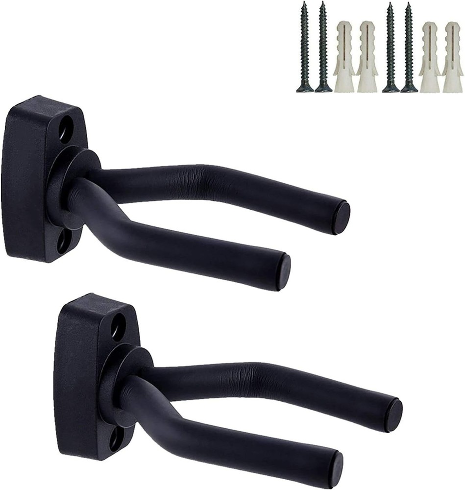 Versatile Instrument Wall Mount Hanger 2 Pack - Perfect for Every Guitar