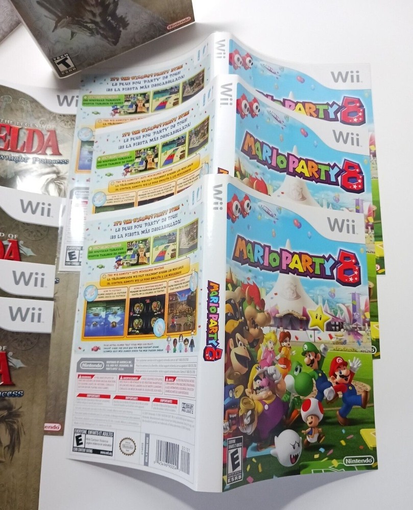 Additional Authentic Nintendo Wii COVER ART- ARTWORK INSERTS ONLY (no game)