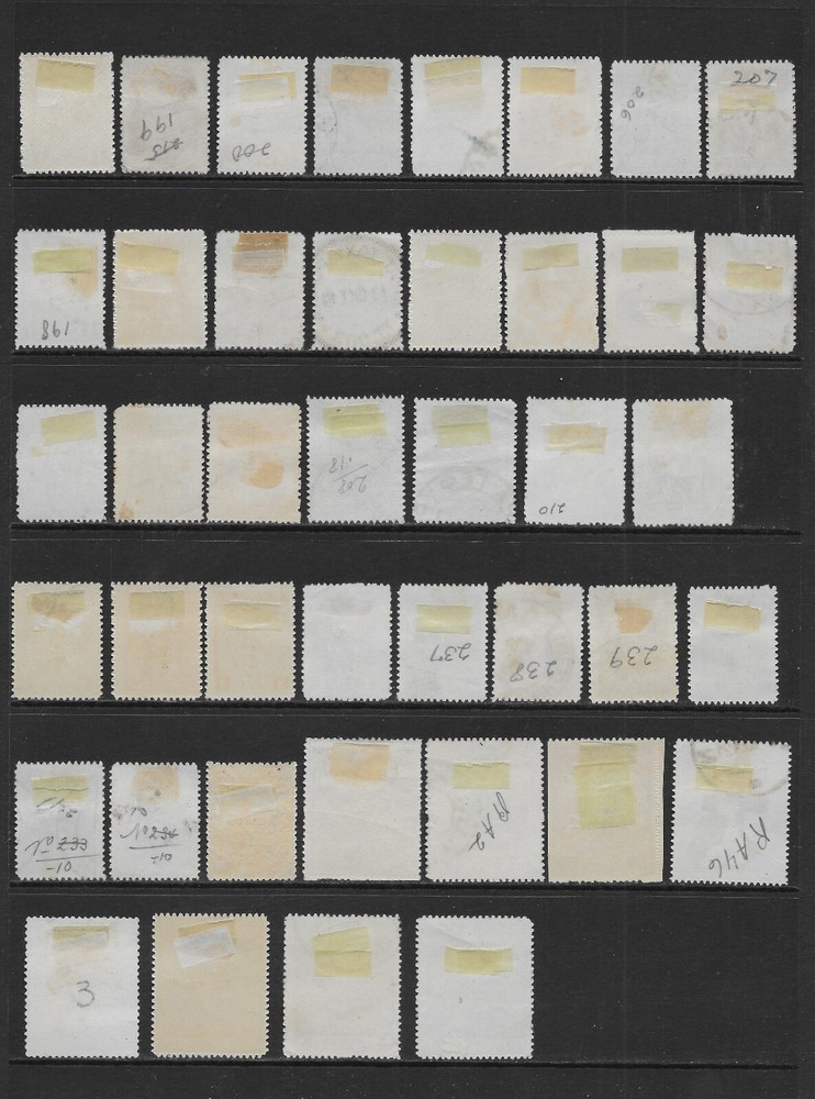 GREECE NICE SELECTION! VARIOUS USED POSTAGE/TAX ISSUES 1911 to 1924