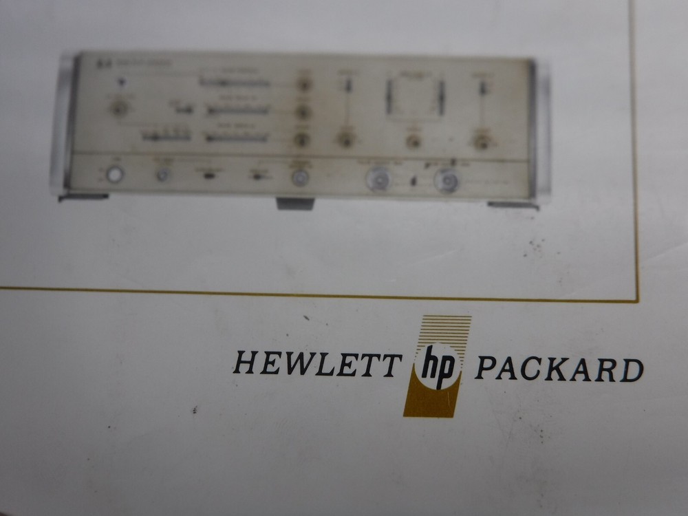 Hewlett Packard 8008A Generator Manual 08008-9002