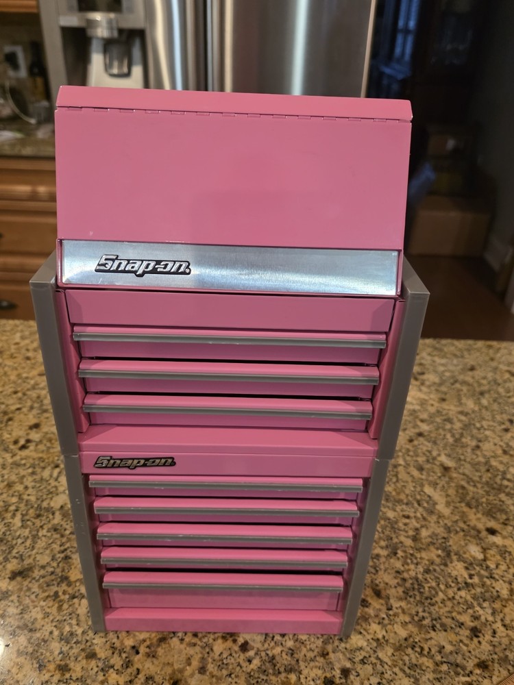 Snap-On - Micro Roll Cab BOTTOM & TOP chest "SET" Mini Tool Box Pink